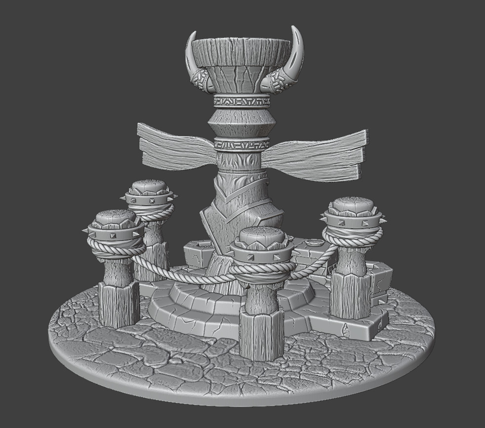 A totem for the worship of ancient gods 3D print model_14