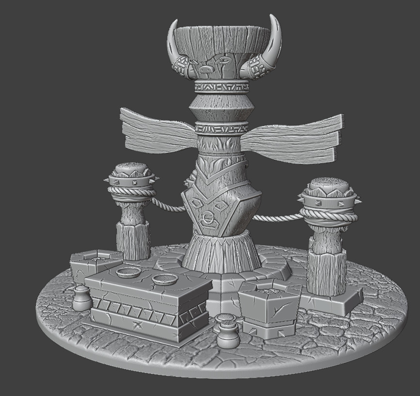 A totem for the worship of ancient gods 3D print model_8