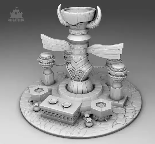 A totem for the worship of ancient gods 3D print model