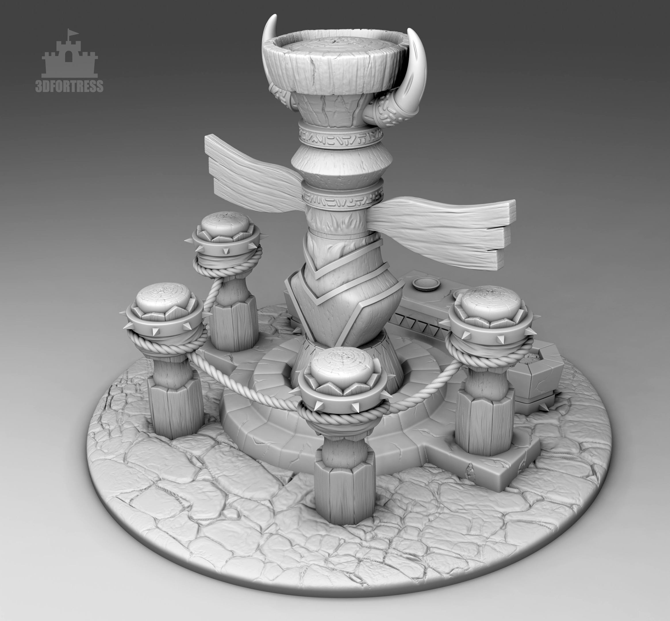 A totem for the worship of ancient gods 3D print model_1