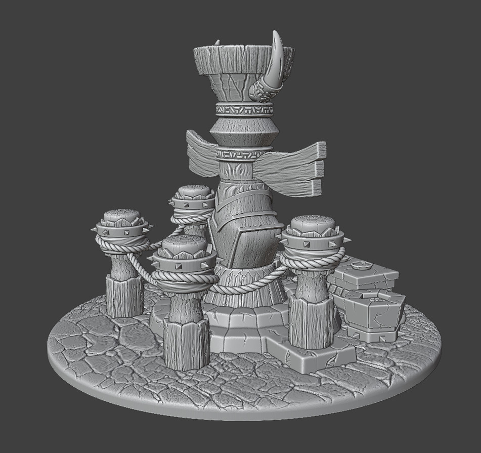 A totem for the worship of ancient gods 3D print model_13