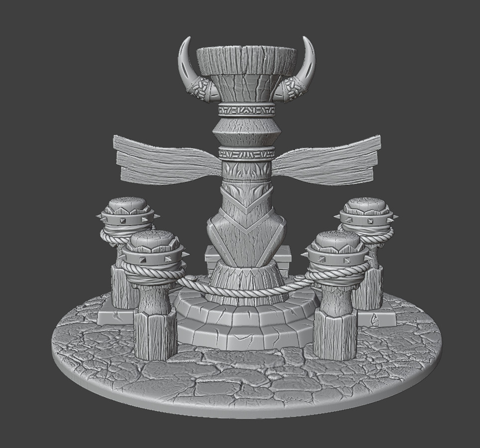 A totem for the worship of ancient gods 3D print model_3