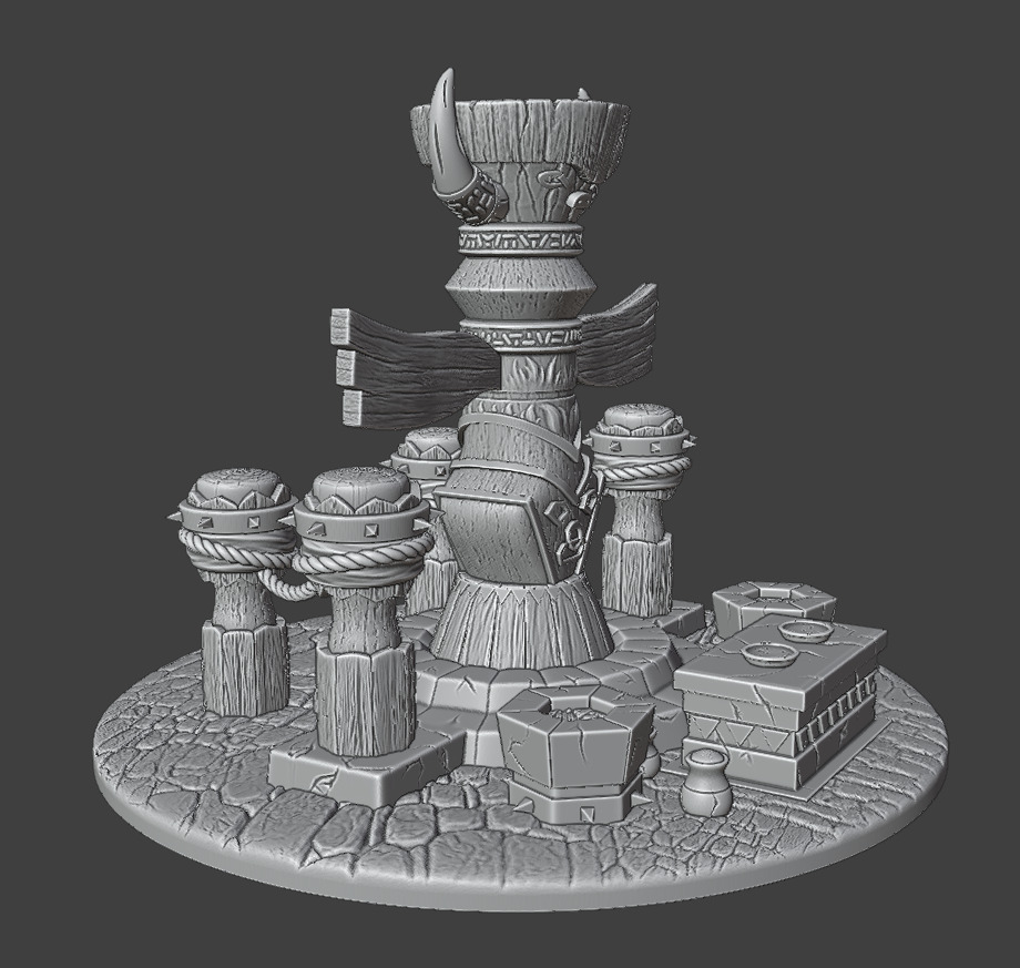 A totem for the worship of ancient gods 3D print model_11