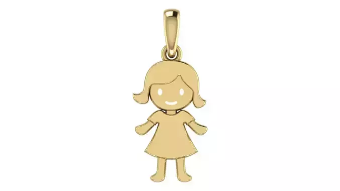 Girl Pendant 02