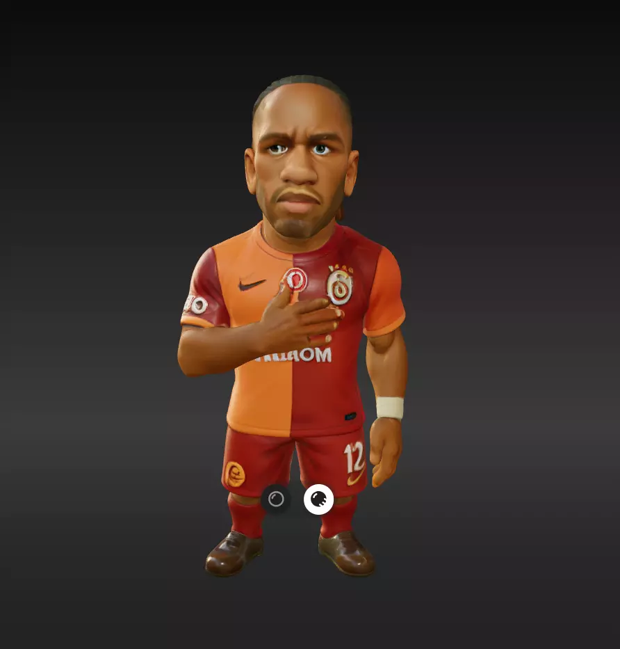Didier Drogba Mini Fut Series 3D model | CGTrader