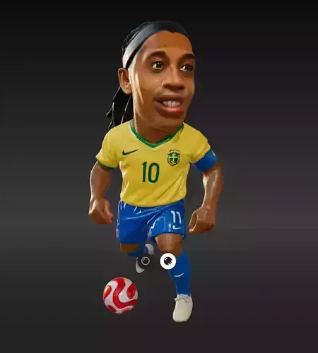 Ronaldinho Mini Fut Series 3D model Ronaldinho Mini Fut Series 3D model