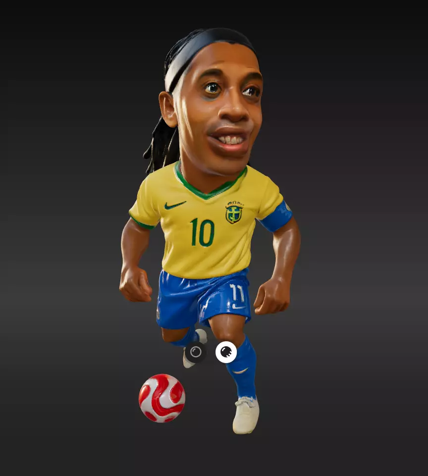 Ronaldinho Mini Fut Series 3D model_0