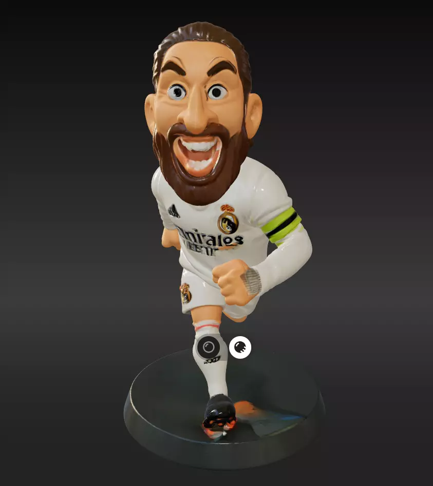 Sergio Ramos Mini Fut Series 3D model_0
