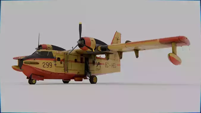 Canadair CL-215 1969 3D model