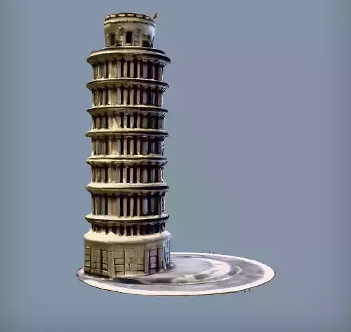 Tower of Pisa - 3D Model Pisa Tower Italy