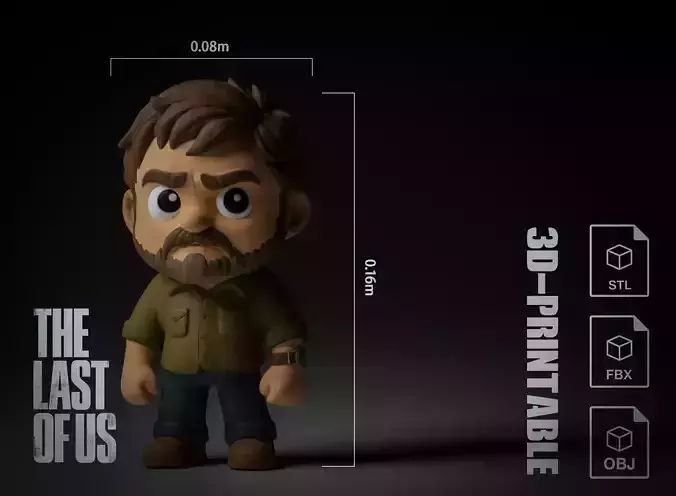 The Last Of Us - Joel Pedro Pascal  3D print model
