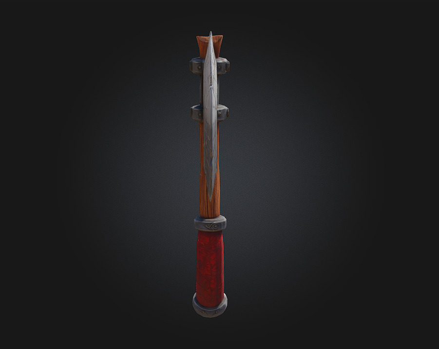 Nordic Battle Axe  Power Forged in Ice and Iron 3D model_4