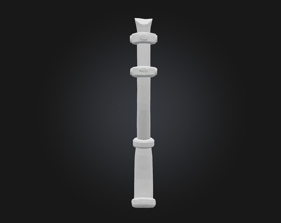 Nordic Battle Axe  Power Forged in Ice and Iron 3D model_2