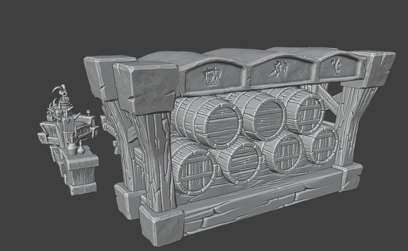 Furniture for the tavern 3D print model_7
