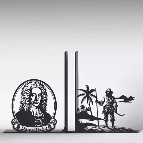 Robinson Crusoe Bookends 3D print model