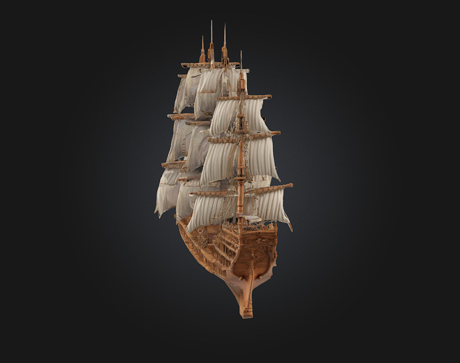 Majestic Voyager  Sail the Seas of Dreams 3D model_3