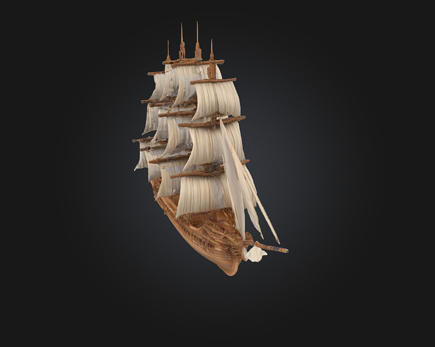 Majestic Voyager  Sail the Seas of Dreams 3D model_2