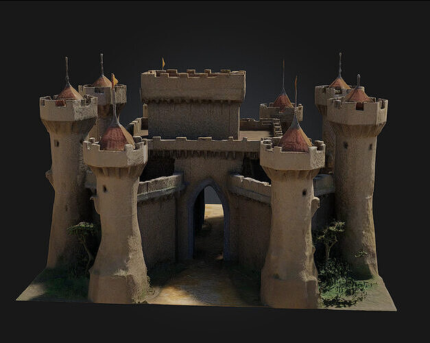 Fortress of Serenity  Stronghold of Peace and Strength 3D model 6