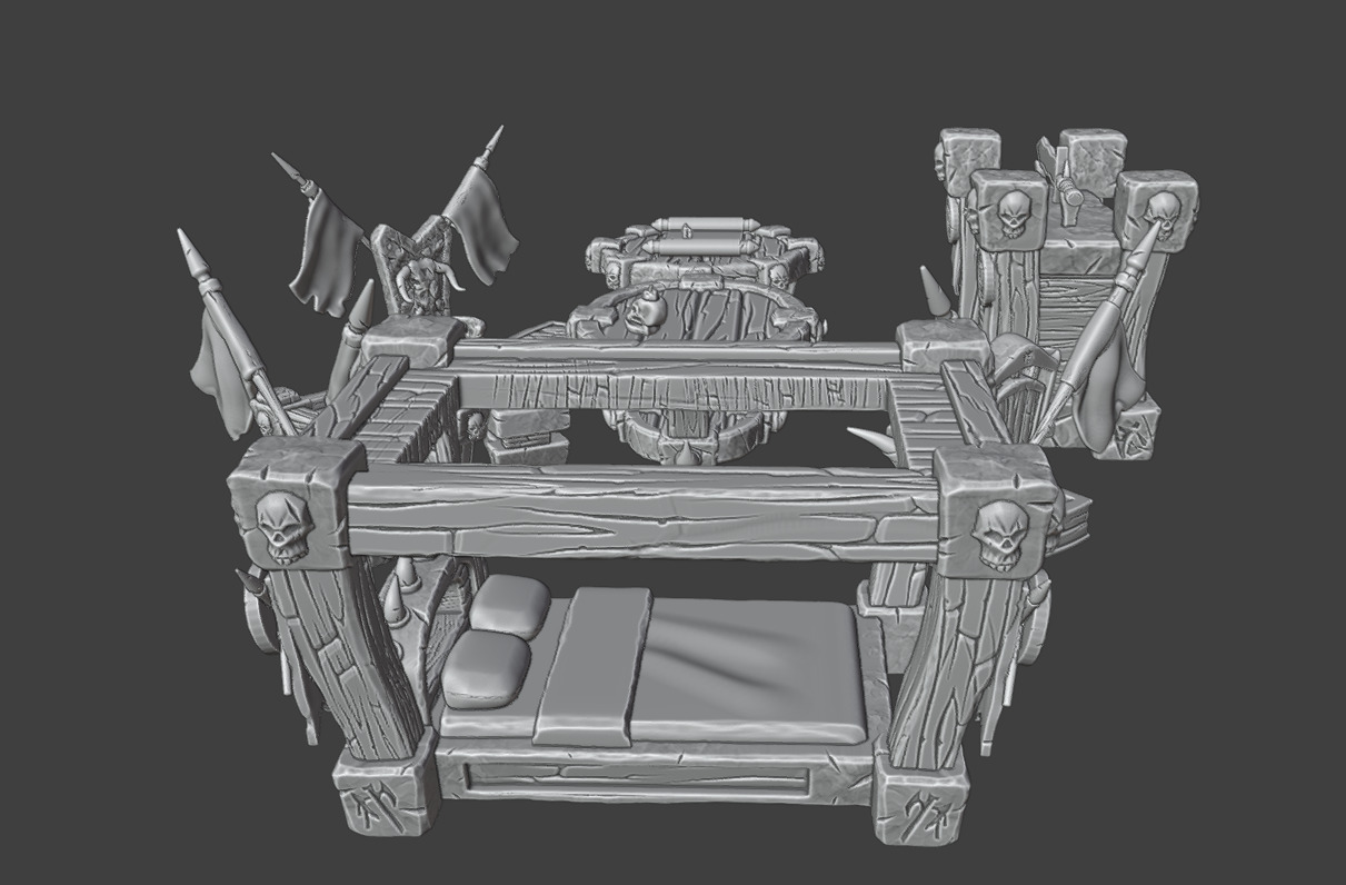 Furniture for the leaders home 3D print model_5