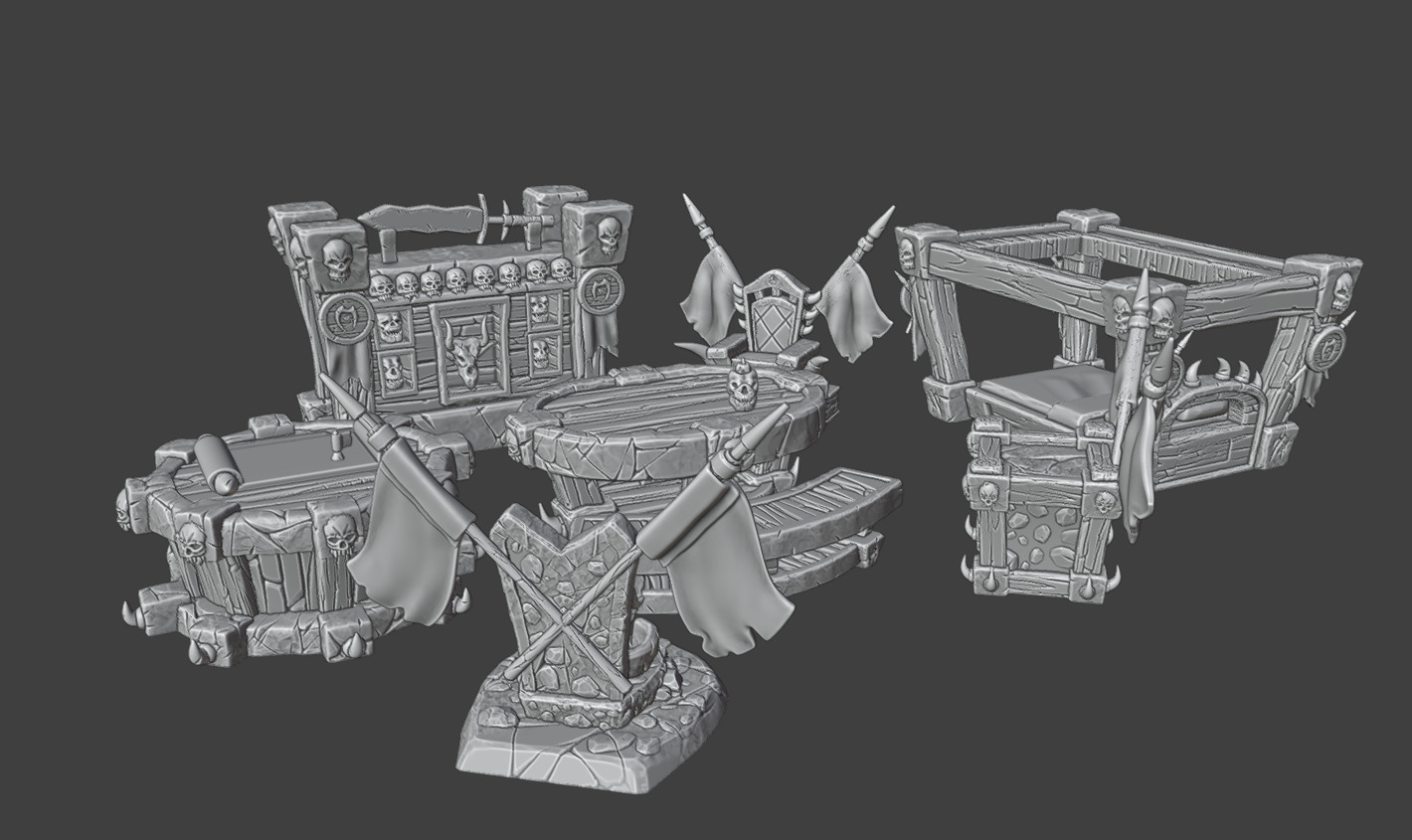 Furniture for the leaders home 3D print model_9