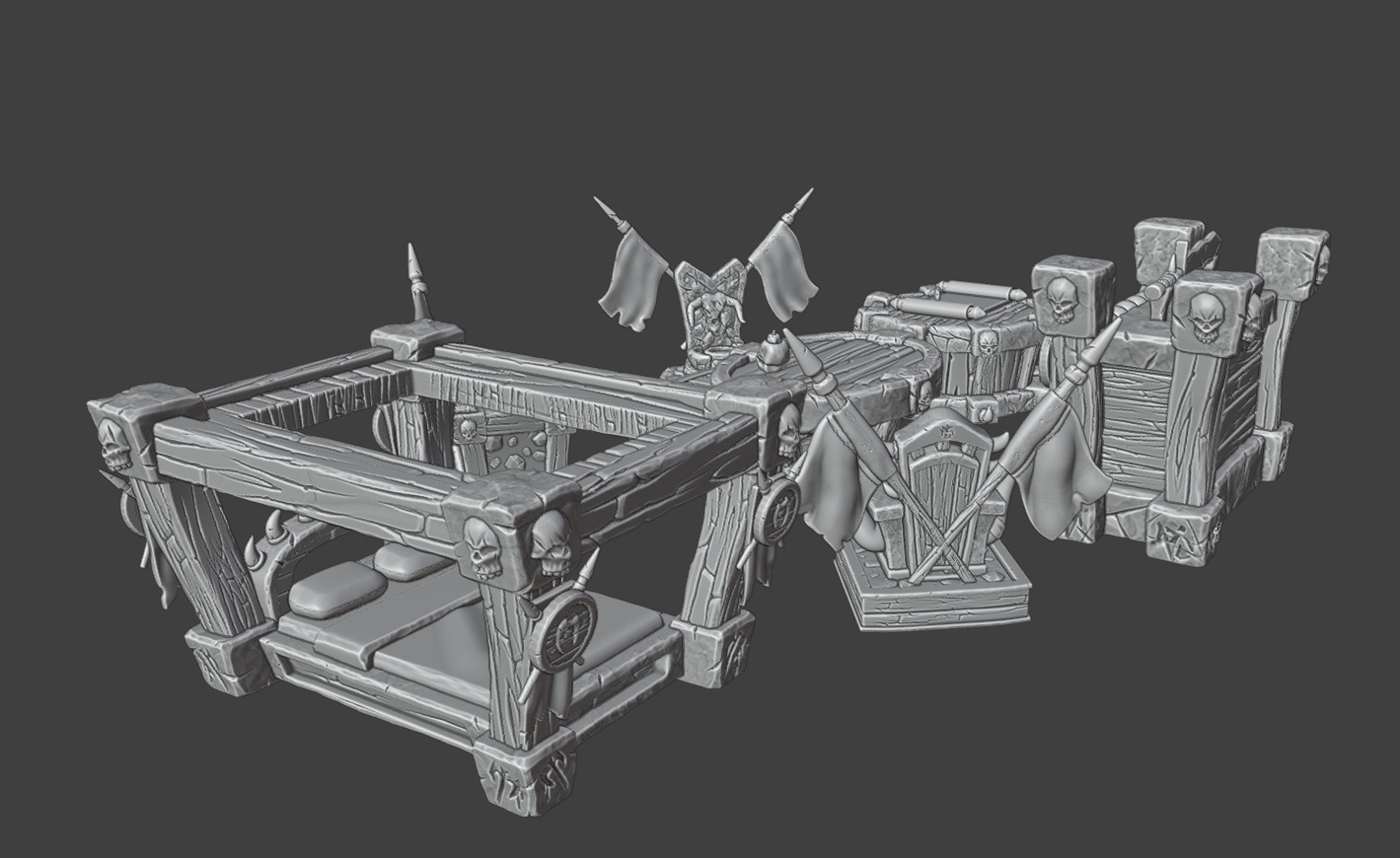 Furniture for the leaders home 3D print model_4