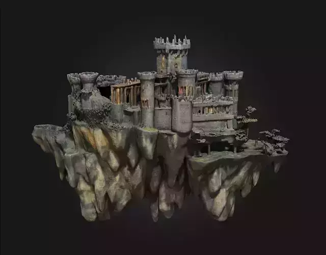 Castle on the Cliff  A Majestic Stronghold Above the Waves