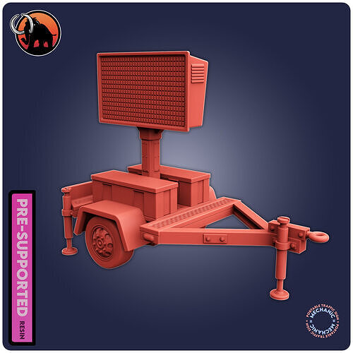 Portable Traffic Sign 3D print model