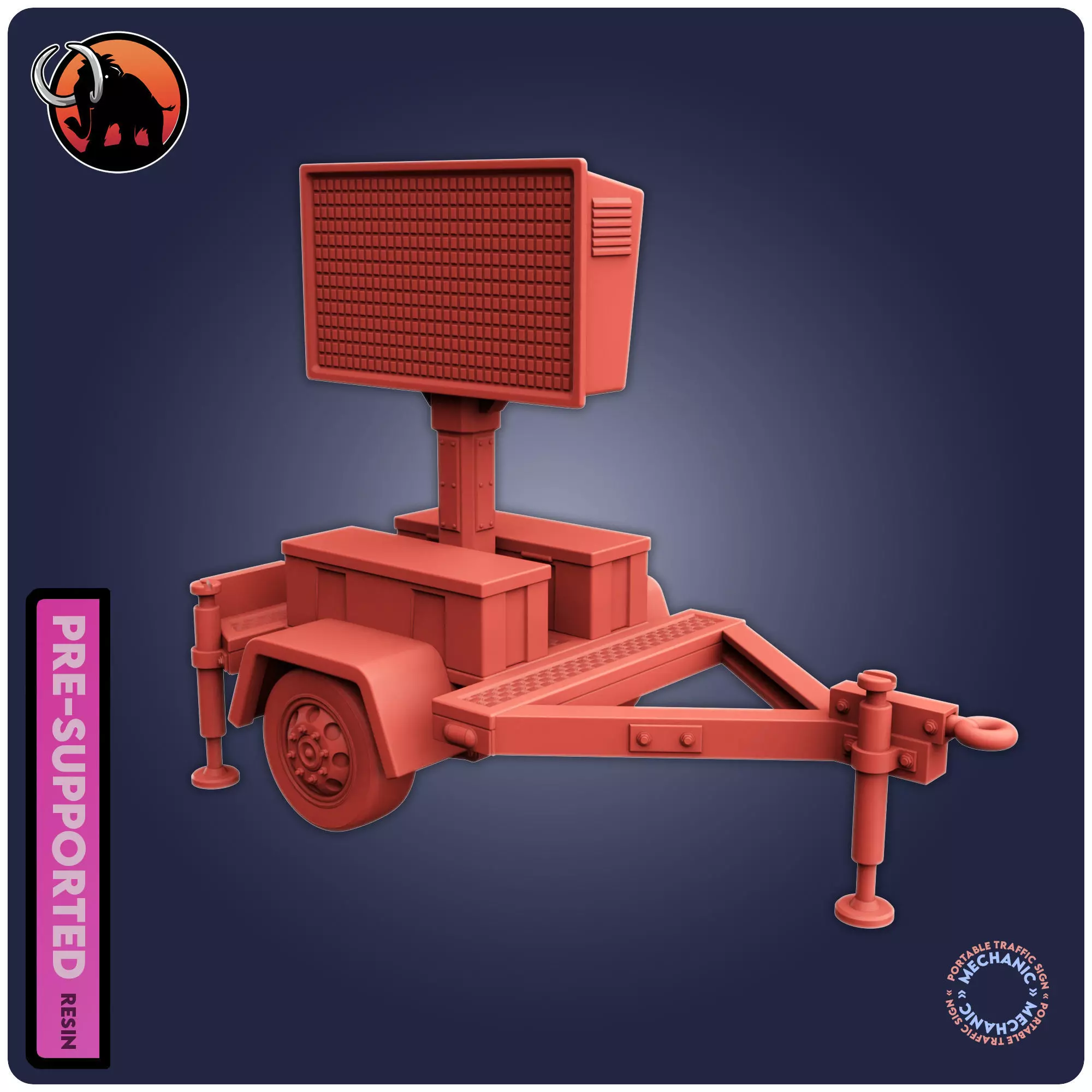 Portable Traffic Sign 3D print model