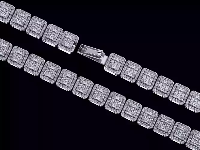 square hiphop bracelet