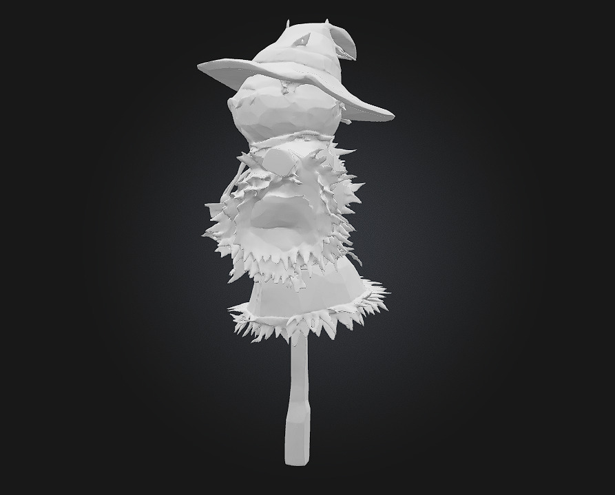 Scarecrow Sentinel Guardian of the Harvest Fields 3D model_7