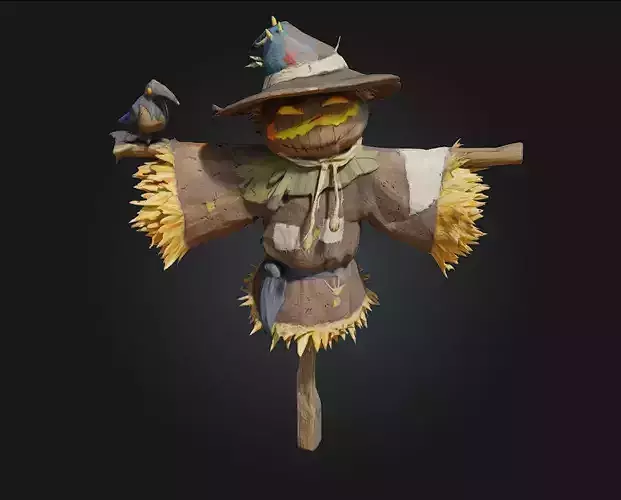 Scarecrow Sentinel  Guardian of the Harvest Fields