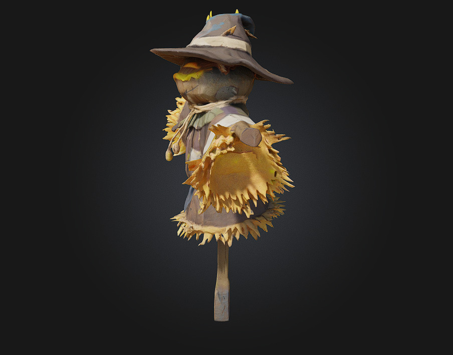 Scarecrow Sentinel Guardian of the Harvest Fields 3D model_3
