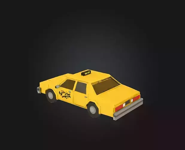 Yellow Taxi Illustration  A City Icon in Motion