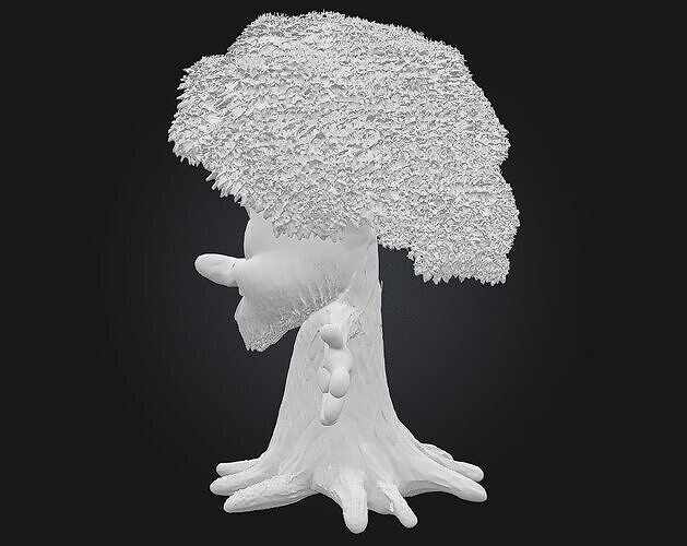 Happy Tree Friend  A Whimsical Woodland Companion 3D model 7