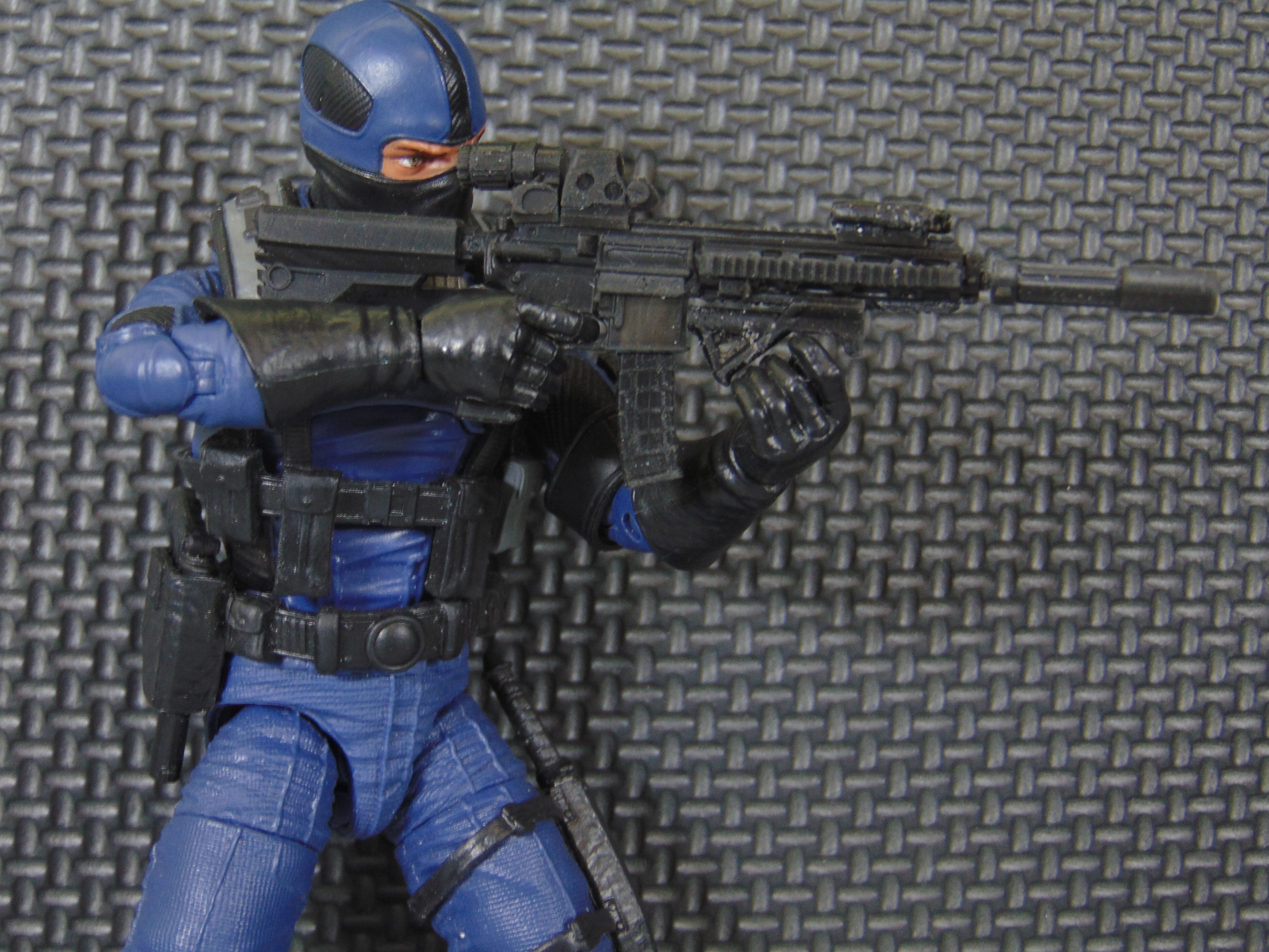 Custom 112 HK46 Modular Assault Rifle for GI JOE Classified 3D print model_13