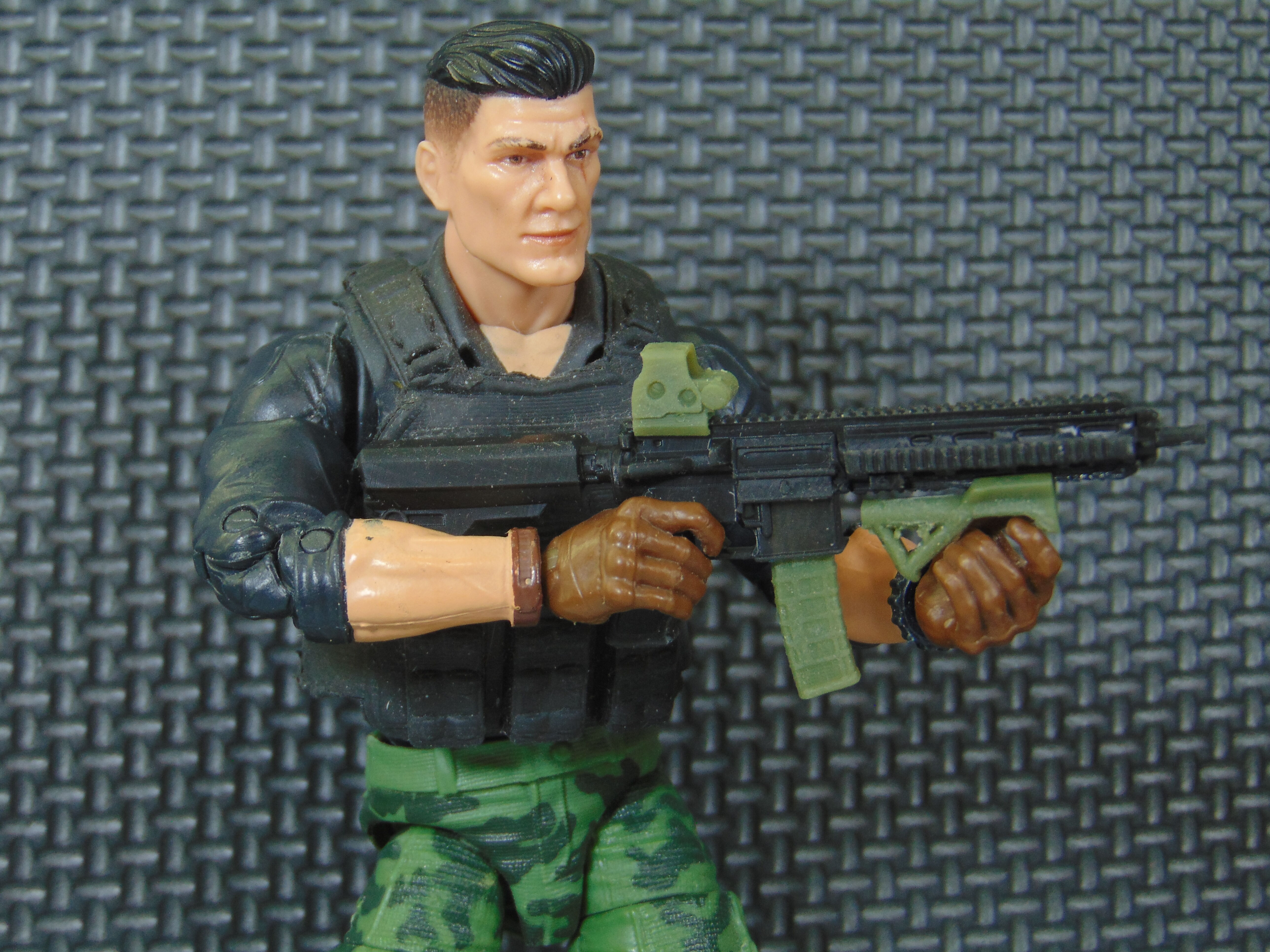 Custom 112 HK46 Modular Assault Rifle for GI JOE Classified 3D print model_16