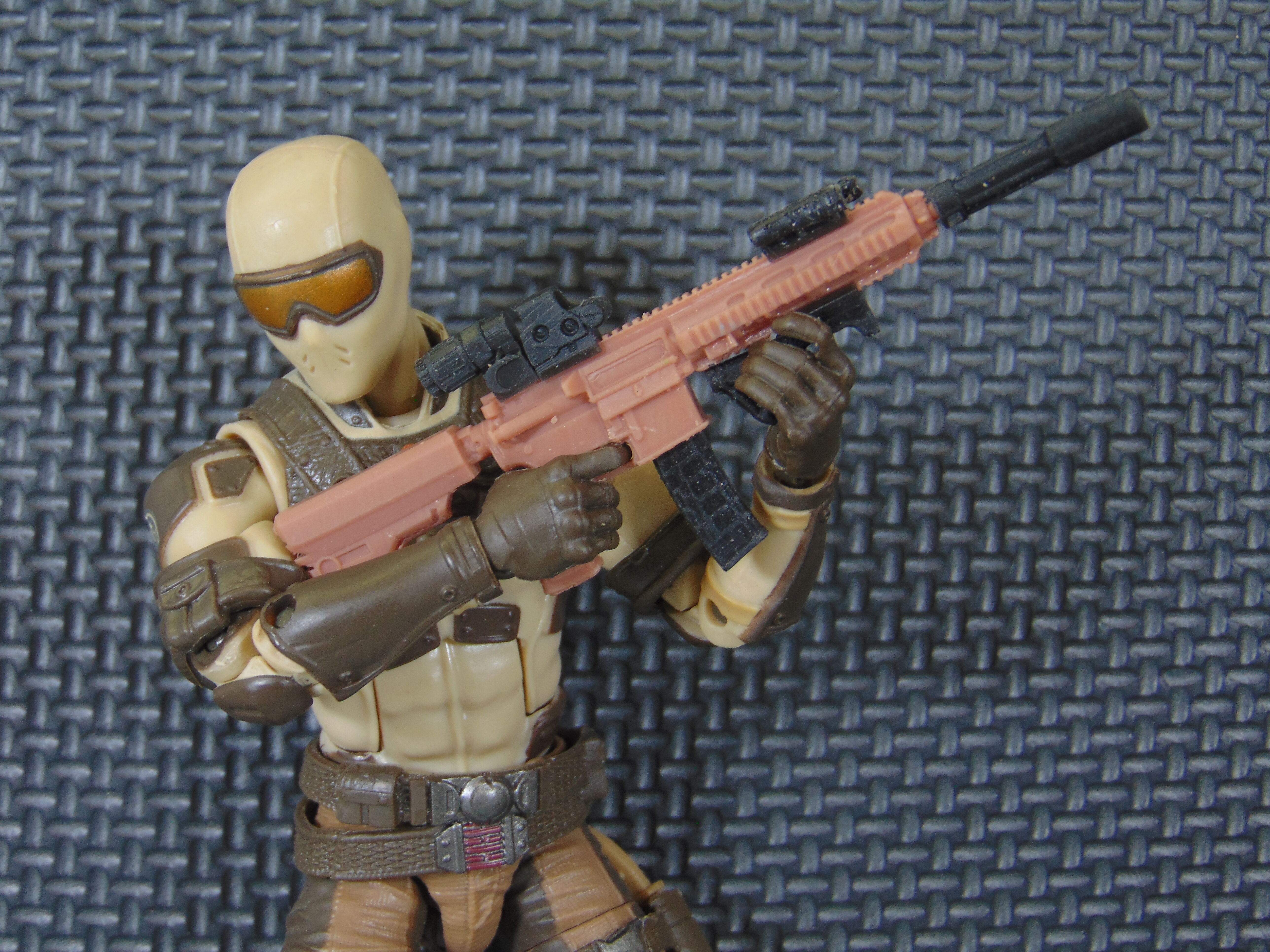 Custom 112 HK46 Modular Assault Rifle for GI JOE Classified 3D print model_10