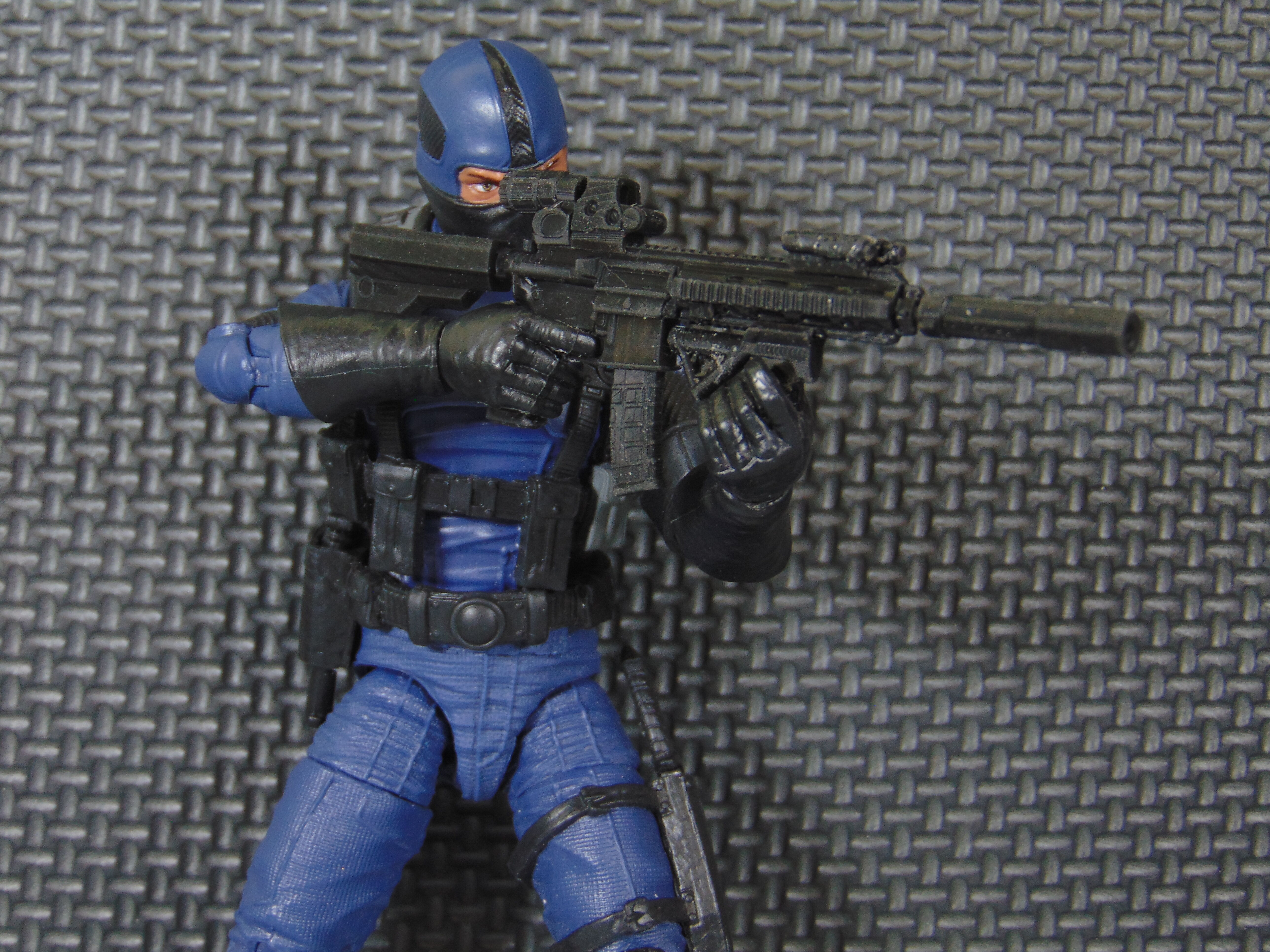 Custom 112 HK46 Modular Assault Rifle for GI JOE Classified 3D print model_8