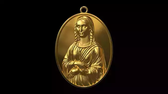 Our Lady  Virgin Mary Oval Frame