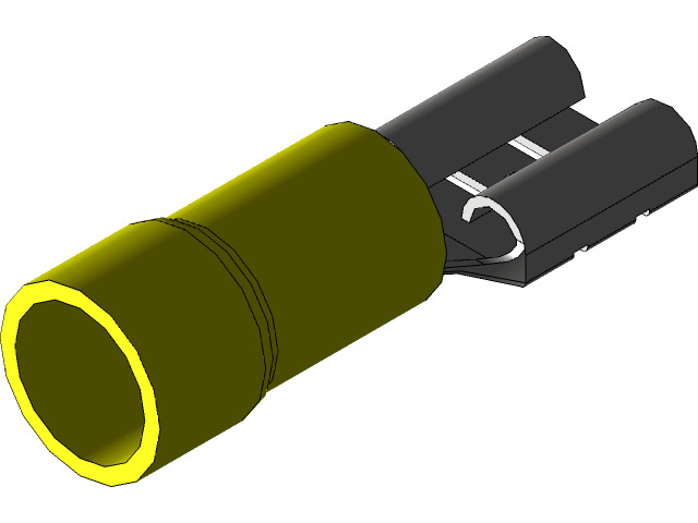 Wire Terminal Connector Collection Low-poly 3D model_4