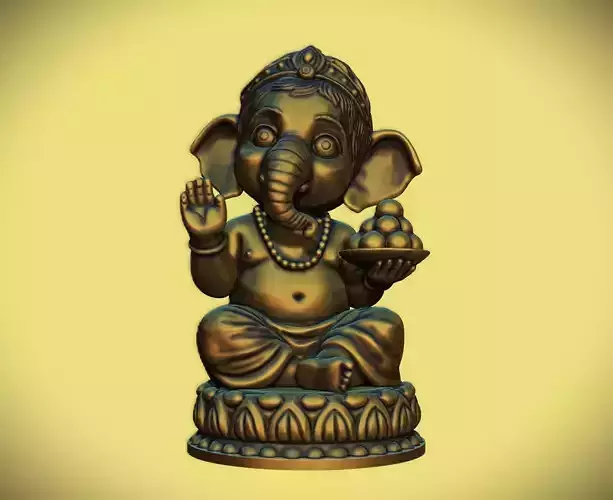 Cute Baby Ganesha statue