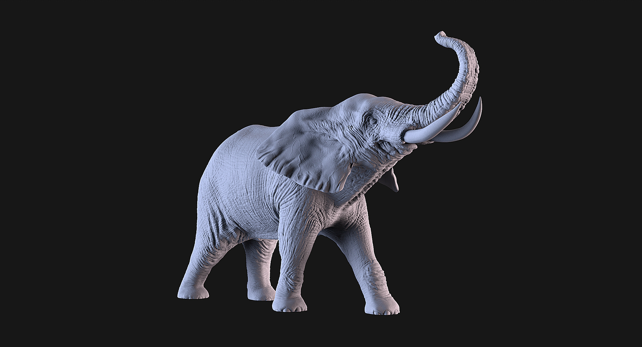 Elephant 3D print model_4