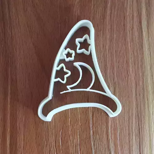 Wizard hat cookie cutter 3D print model