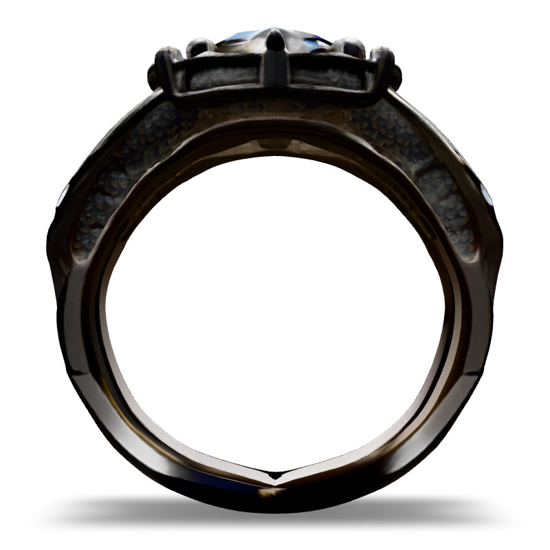 Diamond Ring Platinum High Detail Model Low-poly 3D model_3