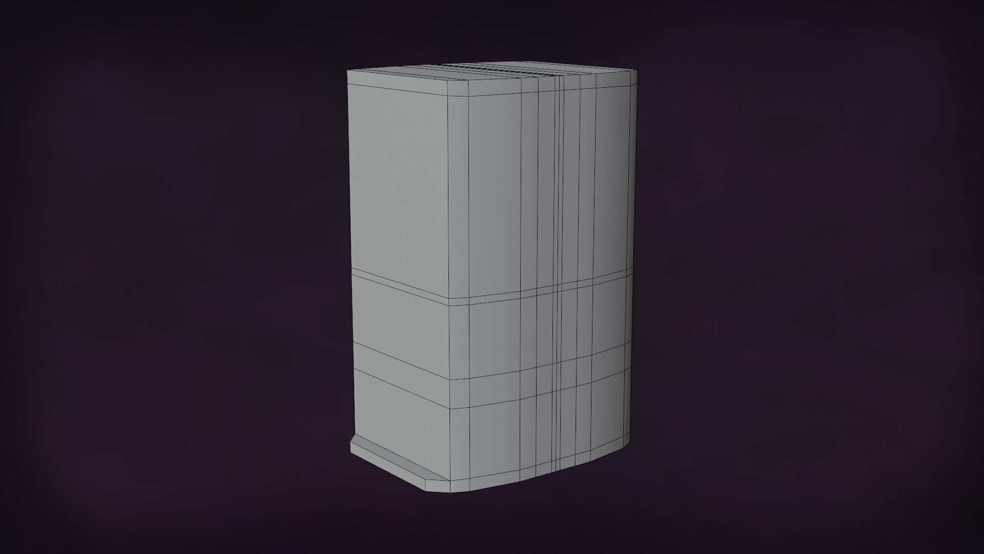 Deco BookShelfs Wood Style Scape Lignum Lot 2 Group N2- Low 3D model_14