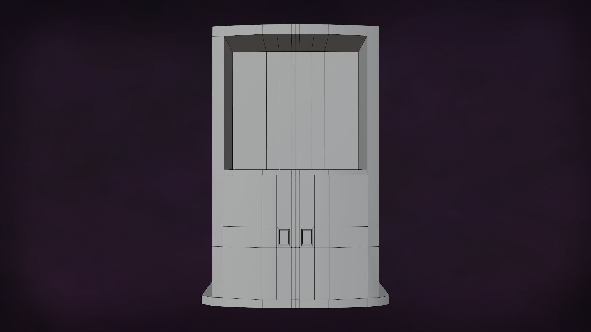 Deco BookShelfs Wood Style Scape Lignum Lot 2 Group N2- Low 3D model_17