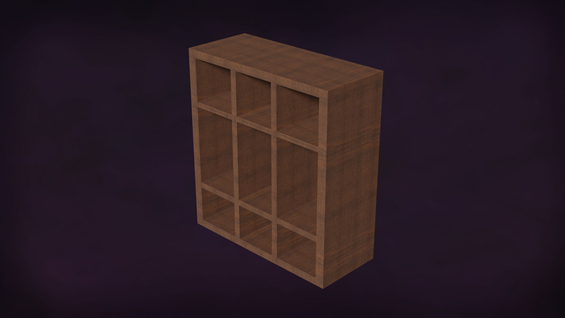 Deco BookShelfs Wood Style Scape Lignum Lot 2 Group N2- Low 3D model_9