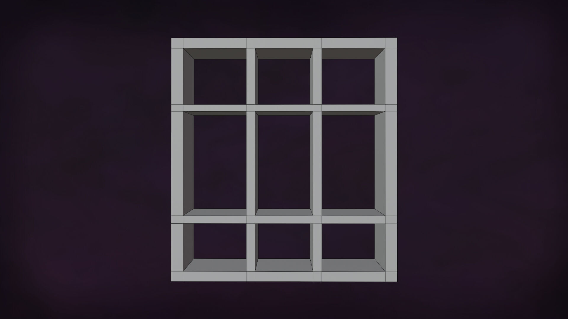 Deco BookShelfs Wood Style Scape Lignum Lot 2 Group N2- Low 3D model_18