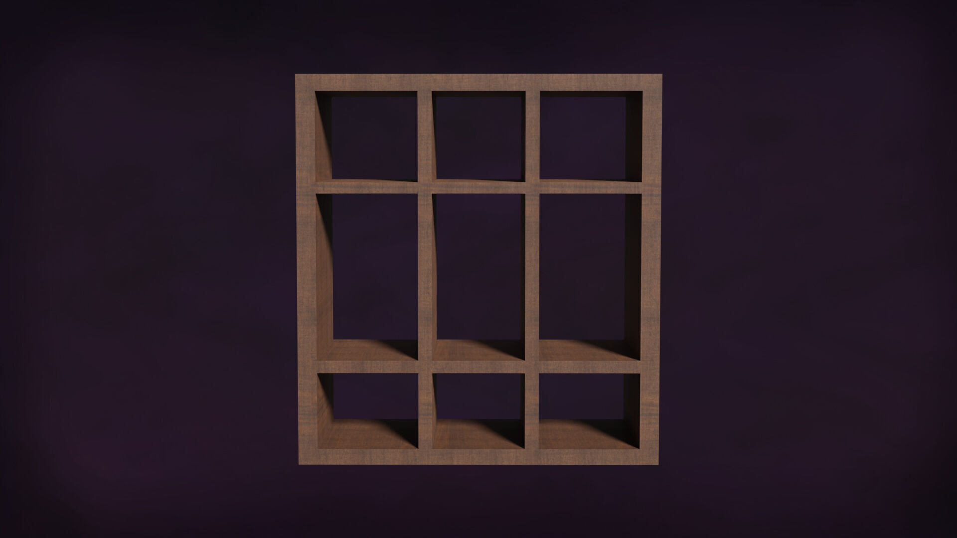 Deco BookShelfs Wood Style Scape Lignum Lot 2 Group N2- Low 3D model_6