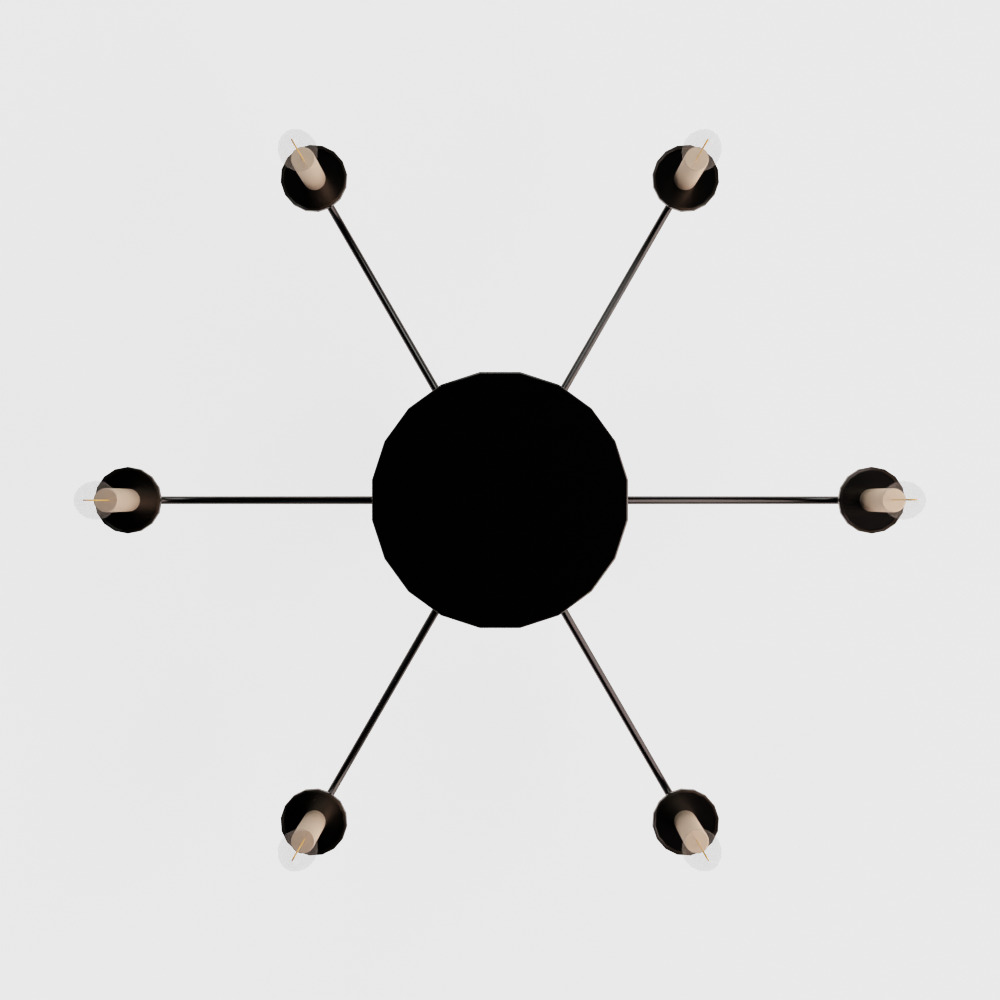 Quinn Wide Light Chandelier 3D model_11